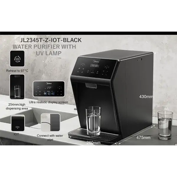 MIDEA WATER PURIFIER  JL2345T-Z-IOT  BLACK