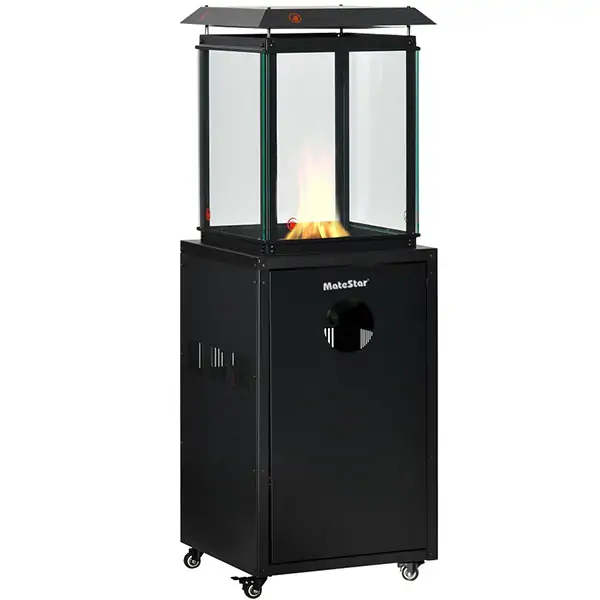 MATESTAR PATIO HEATER FLAME GAS WITH GLASS MAT-1201