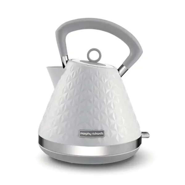MORPHY RICHARDS VECTOR PYRAMID KETTLE WHITE