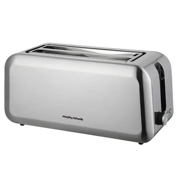 MORPHY RICHARDS 4-SLICE TOASTER - BRUSHED STEEL