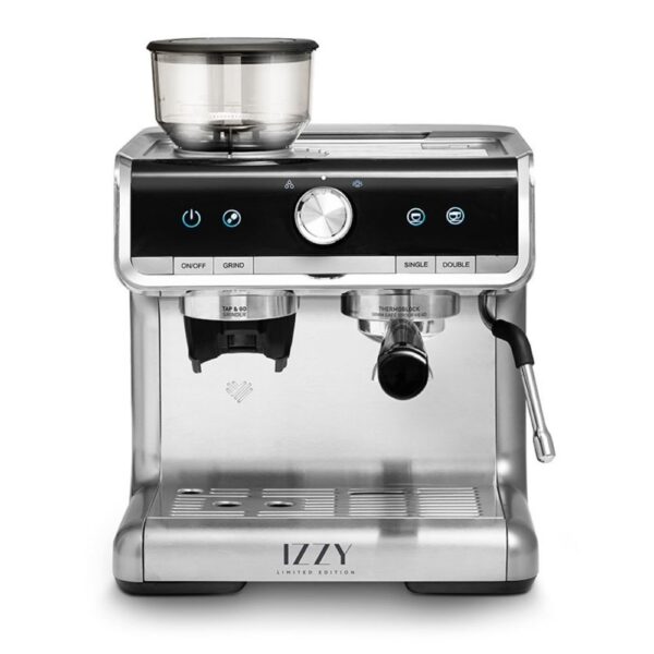 IZZY 2 IN 1 AUTOMATIC ESPRESSO MACHINE AND COFFEE GRINDER IZ-6007