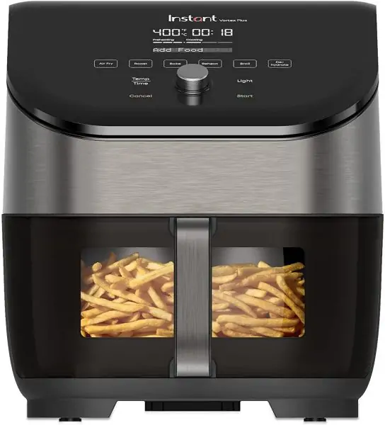 INSTANT VORTEX PLUS 5.7L, 6 IN 1 AIR FRYER WITH CLEARCOOK™