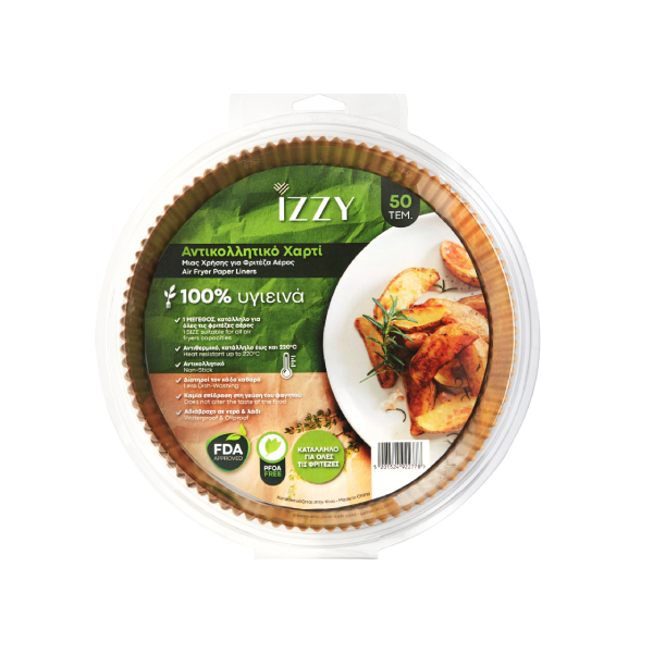 IZZY PAPER LINERS FOR AIR FRYER